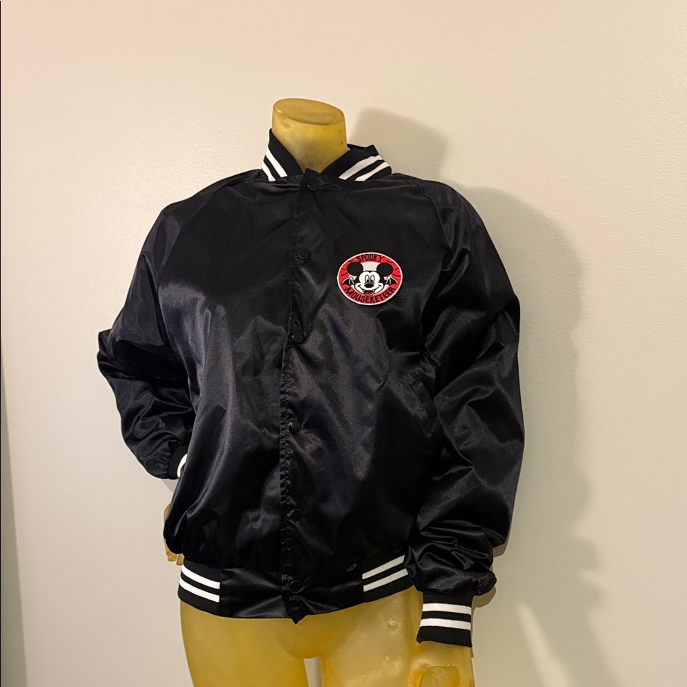 Mickey Mouse Spooky Mousketeer Custom Made Satin Bomber Jacket - Picture 1 of 4